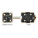 Sequre H743 V2 Mini FC Stack E70 G1 70A 4-8S ESC 20x20mm