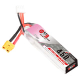 GAONENG GNB 450mAh 2S 80C 7.6V LiHV LiPo Battery Long Type XT30 [DG]