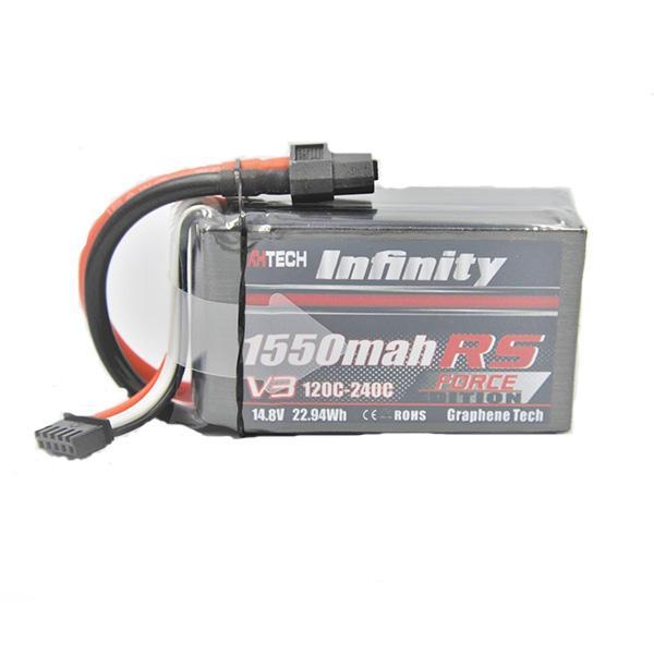 Infinity Square Graphene 1550mAh 4S V3 120C 14.8V LiPo Battery XT60